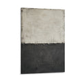 Cream Charcoal Minimalist Abstract Textured Wabi-Sabi Neutral Framed Canvas Wall Art