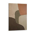 Earth Tone Geometric Abstract Textured Boho Terracotta Neutral Framed Canvas Wall Art